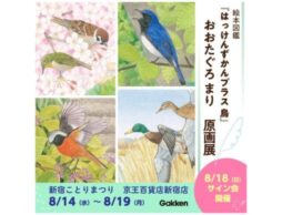 絵本図鑑『はっけんずかんプラス 鳥』原画展を開催！＠京王百貨店 新宿店8/14(水)～