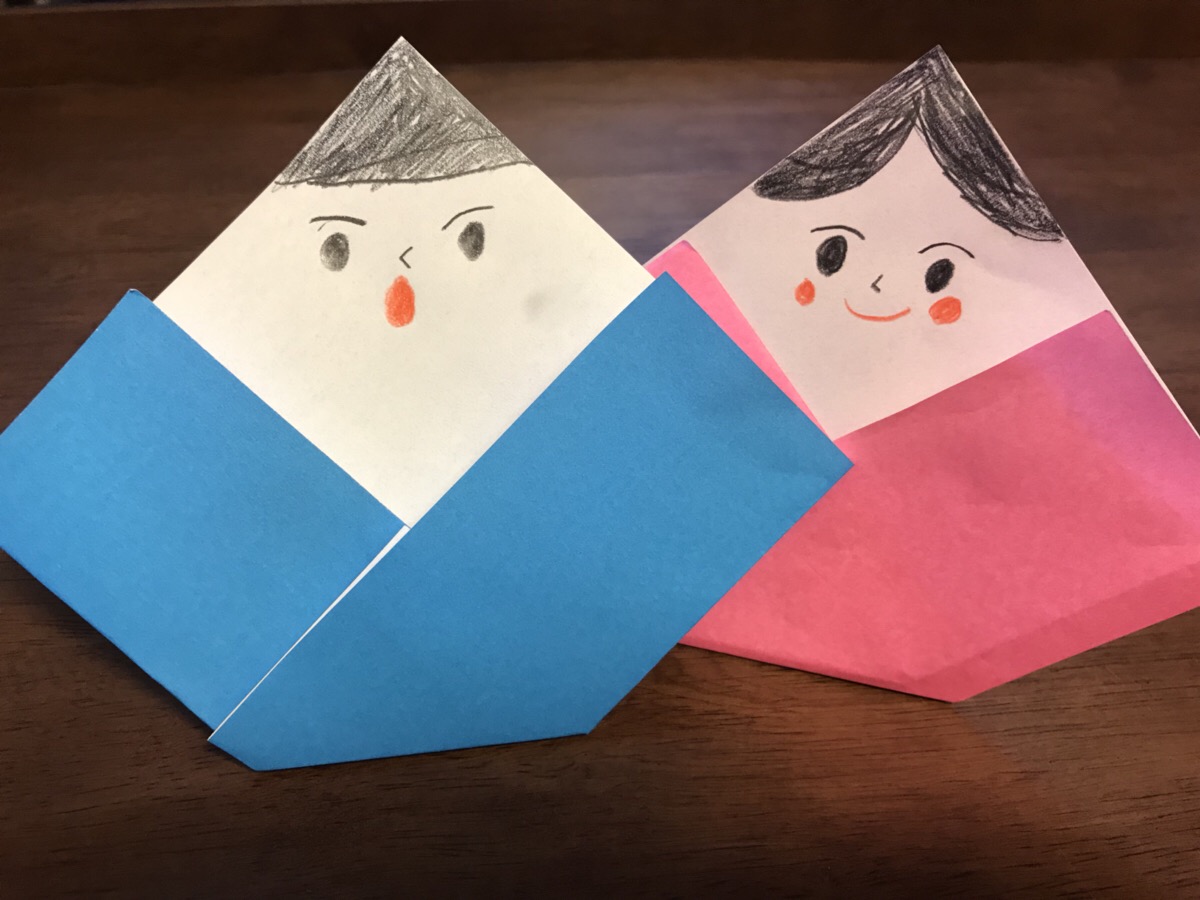 ひな祭りのお雛様を折り紙で 親子で簡単 工作アイデア 絵本ナビ